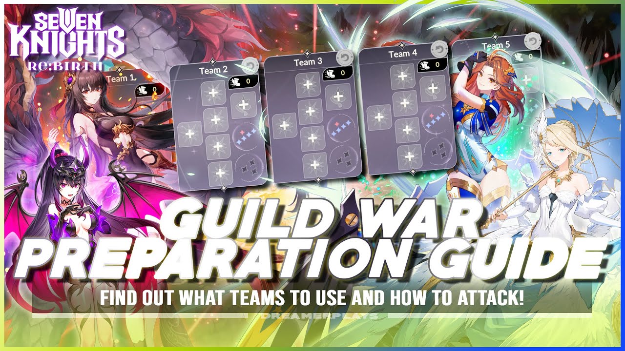 GUILD WAR TEAM COMPS GUIDE ~Setting Defenses & Countering them!~ | Seven Knights Re:BIRTH