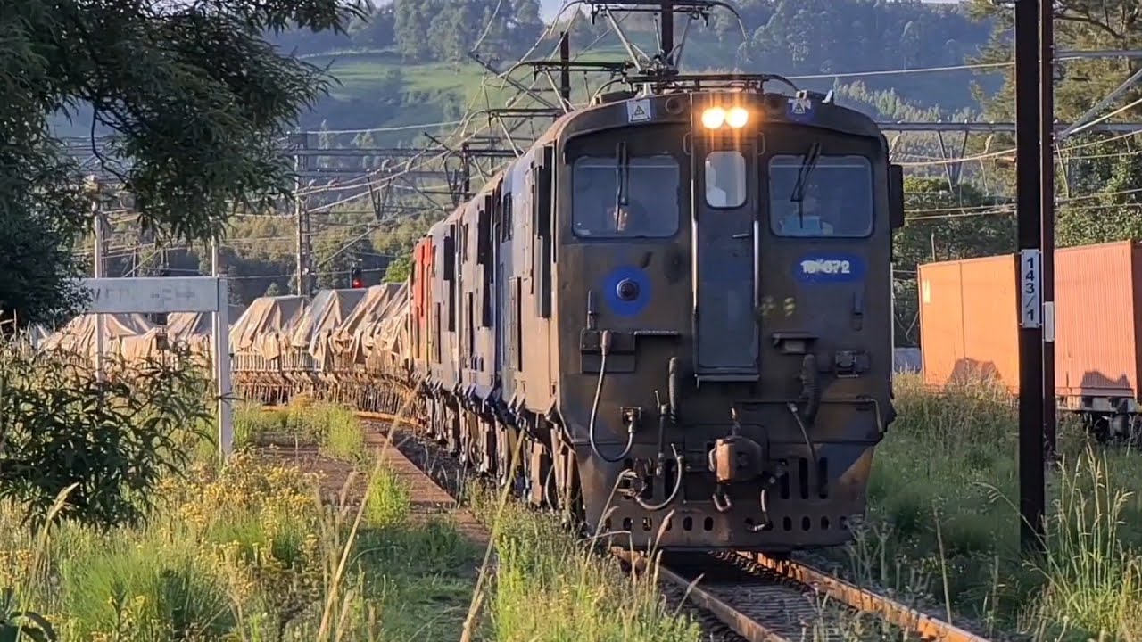 Trainspotting compilation at Lions River on the NATCOR mainline KZN between Johannesburg and Durban.