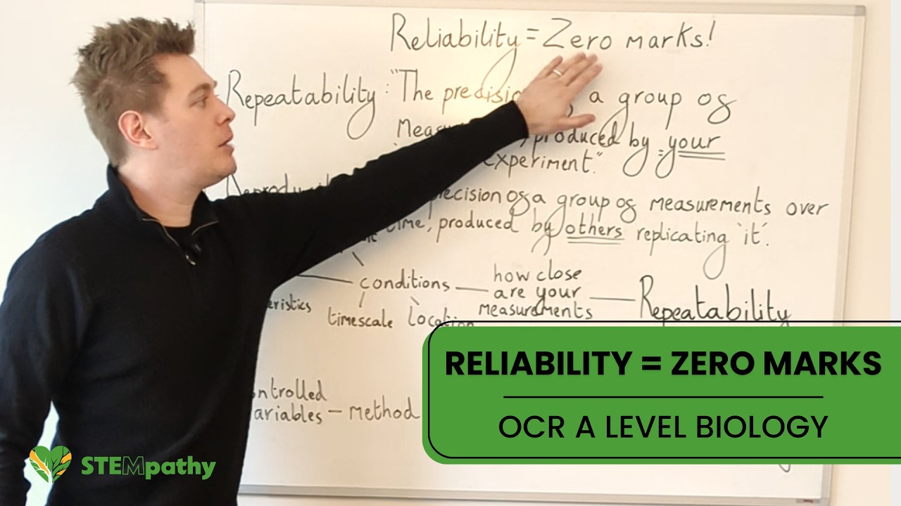 Why Reliability will get you ZERO MARKS | OCR A Level Biology Exam Technique