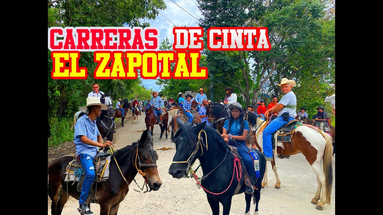 Carreras de Cinta en Canton El Zapotal Ojos de Agua Chalatenango 2022