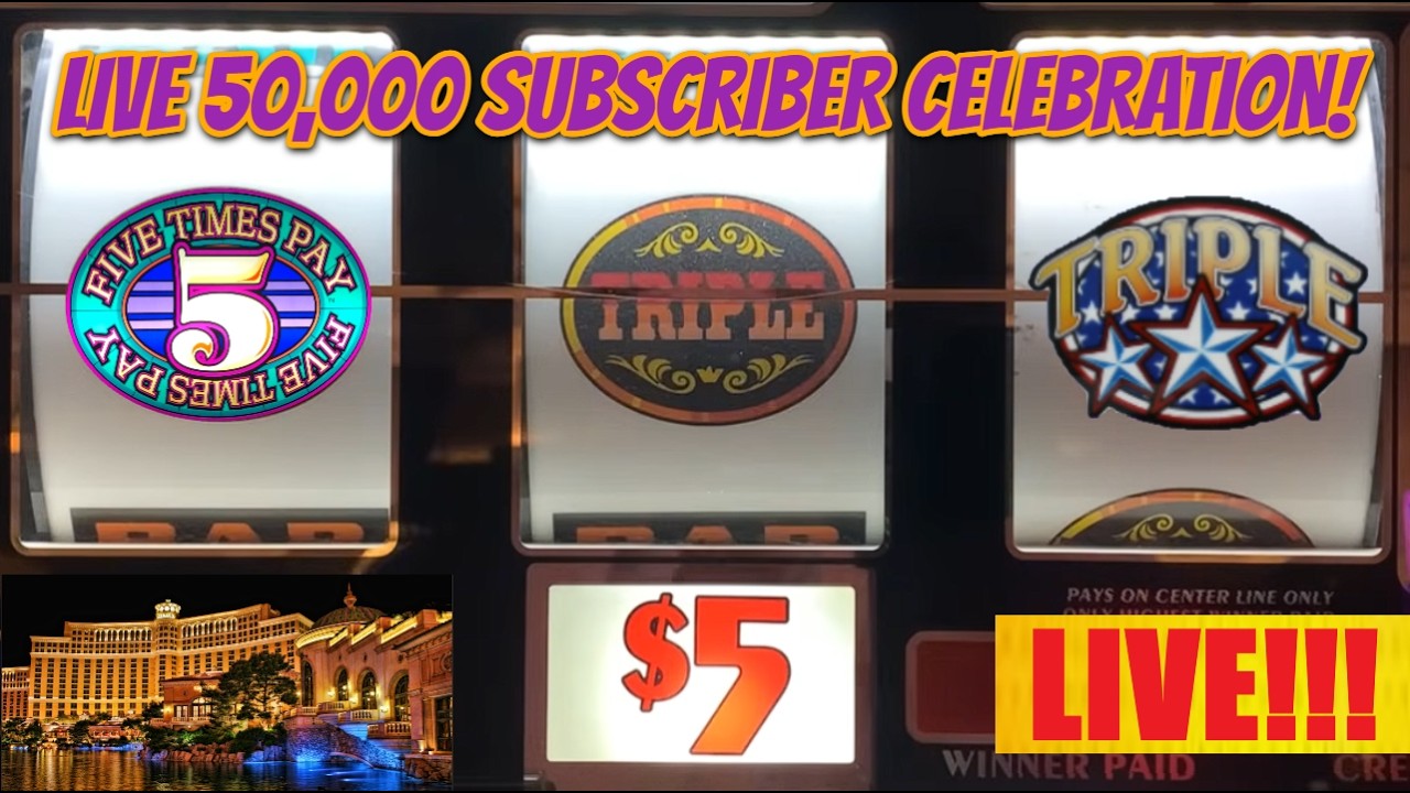 Live! 50,000 subscriber Celebration from the Bellagio in Las Vegas!