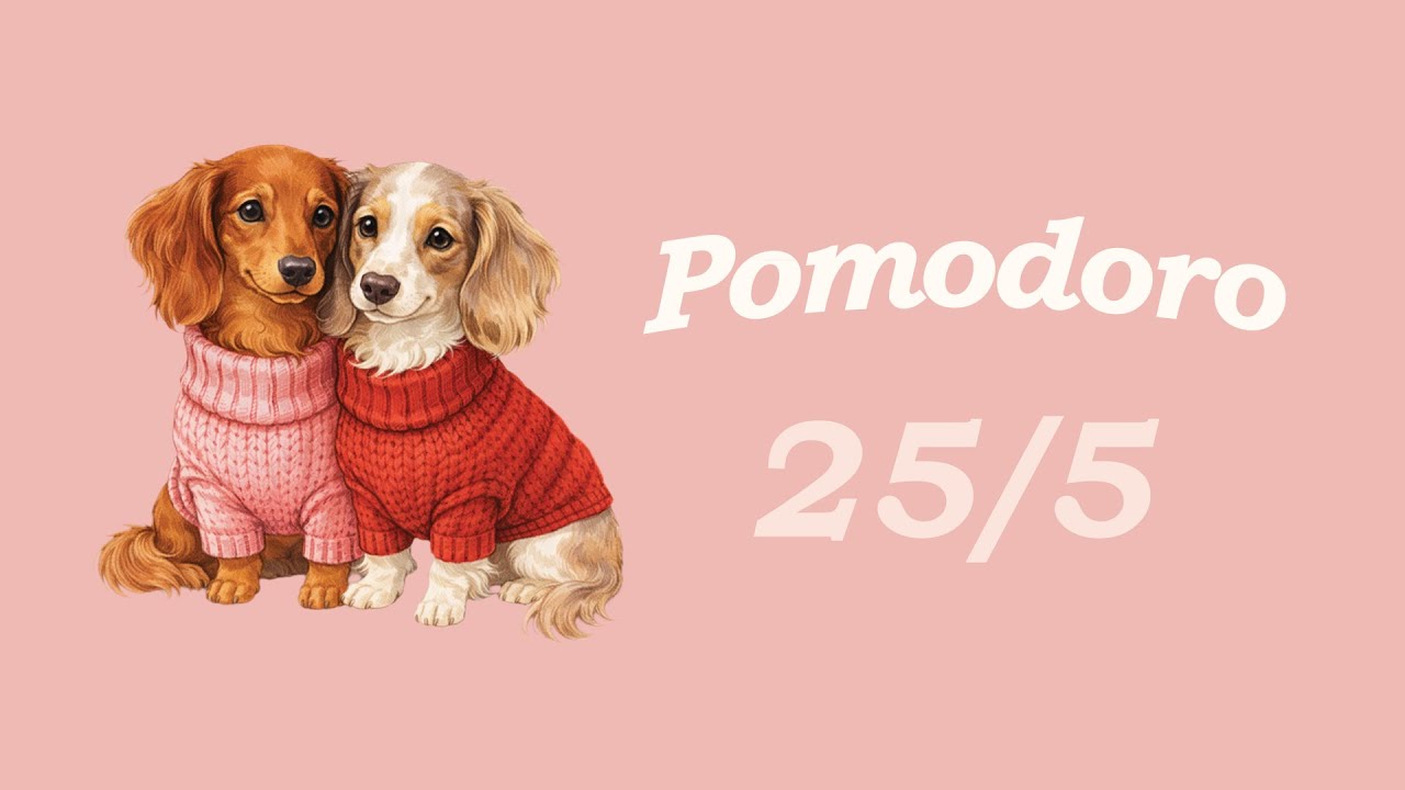 🥰Pomodoro Timer 25/5 | Cozy February Study Session