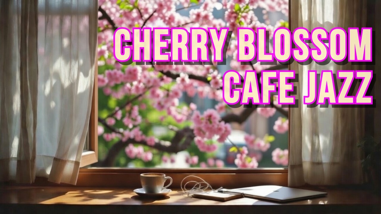 Cherry Blossom Cafe Jazz 🌸 Relaxing Jazz Music for Study & Focus