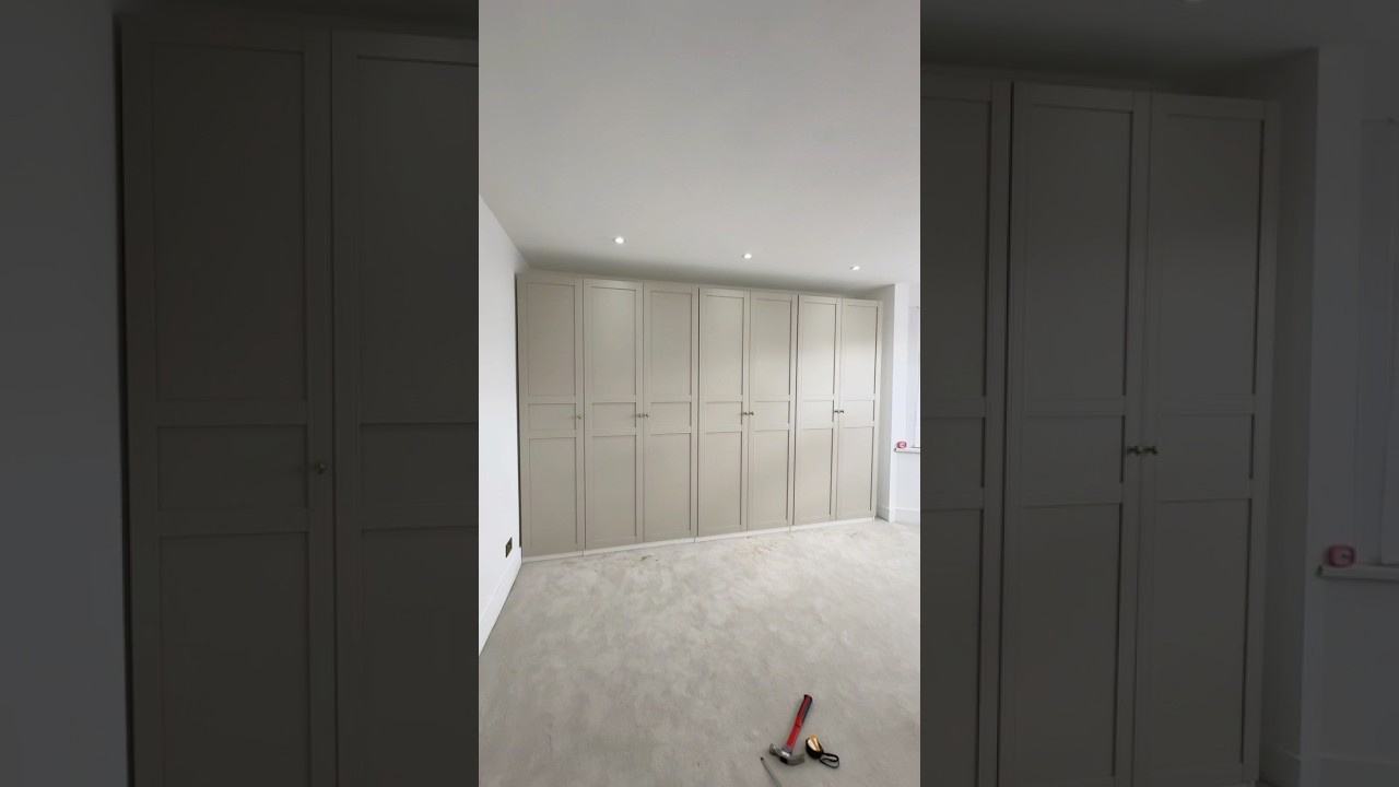 Perakitan lemari pakaian Ikea Pax dari awal hingga akhir #xyzbca #ikeapaxwardrobe #bedroom #closet