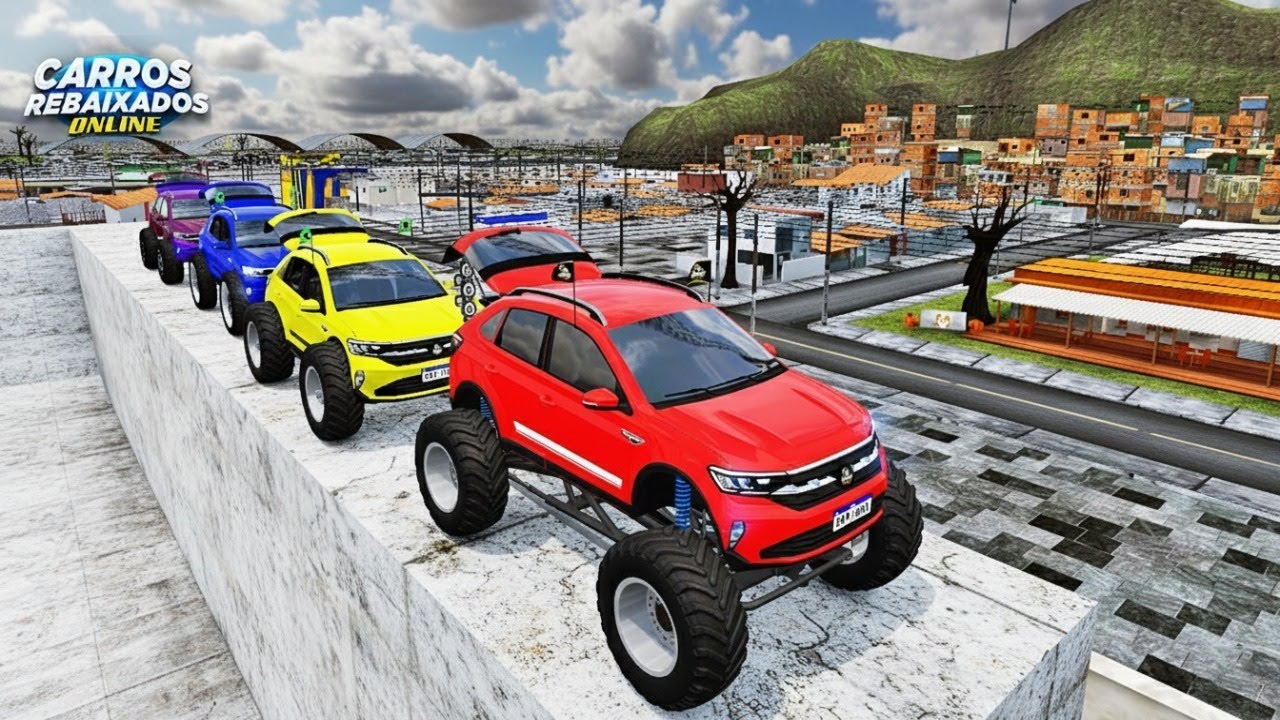 CARROS REBAIXADOS ONLINE | ENCONTRO DOS VW NIVUS MONSTER TRUCK EM CIMA DA CONCESSIONÁRIA