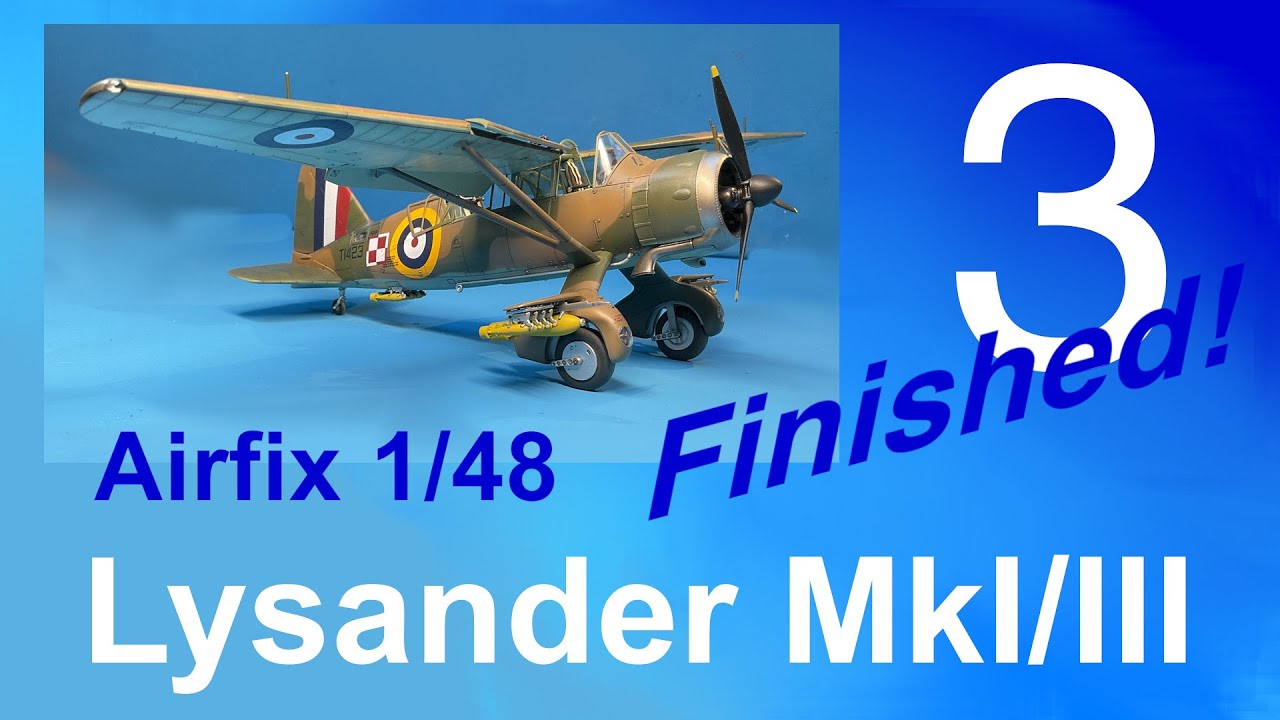 Airfix new tool 1/48 Westland Lysander I/III Final and reveal