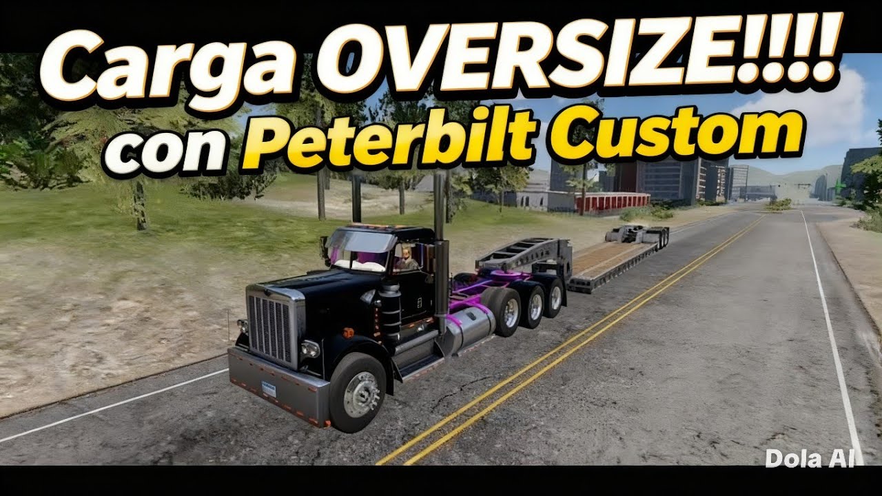 Entregando planta eléctrica con peterbilt 379 custom🤌🏽💥💪🏽 Truck simulator Big rigs 
