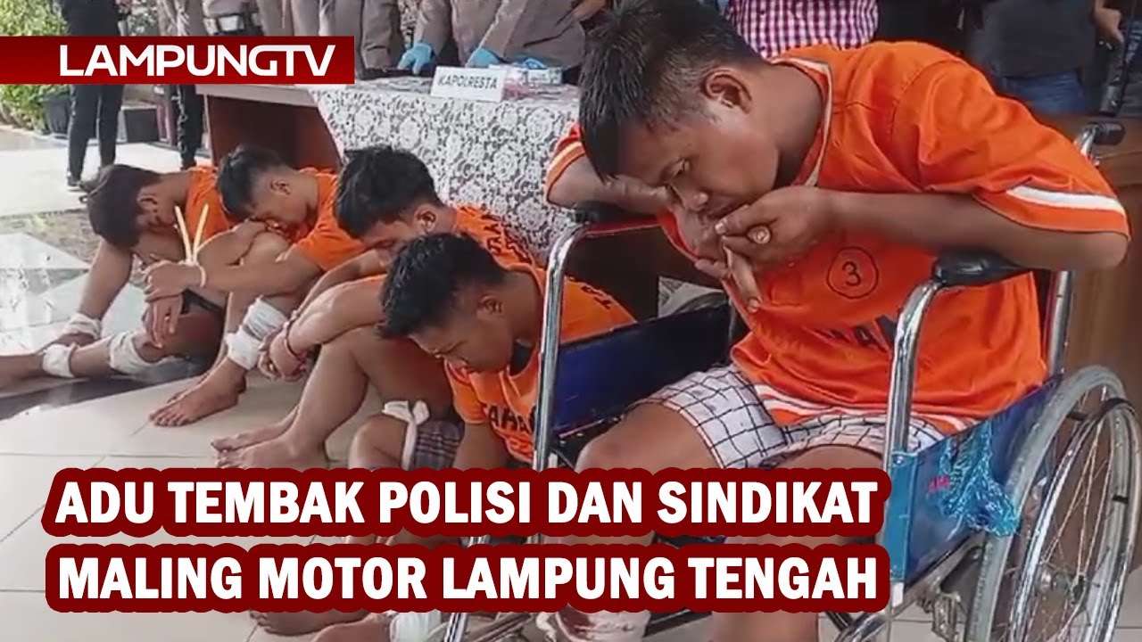 Adu Tembak Polisi dan Sindikat Maling Motor Lampung Tengah