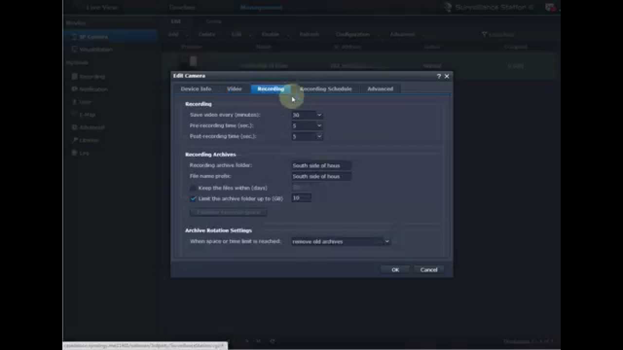 Anran Security camera and Synology setup