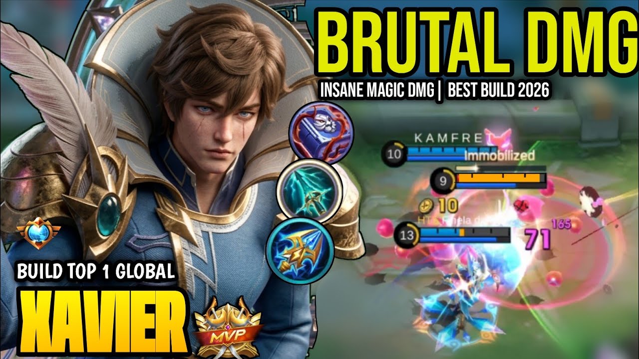 XAVIER BEST BUILD 2026 | BUILD TOP 1 GLOBAL XAVIER GAMEPLAY | MOBILE LEGENDS✓