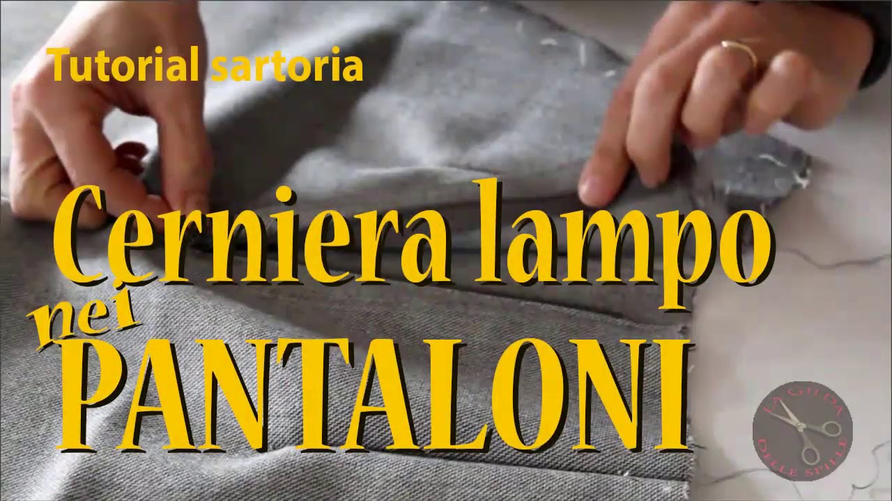 Cerniera nei pantaloni - Tutorial sartoria