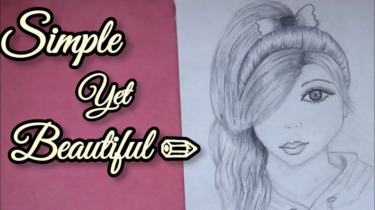 Beauty in Simplicity ✨| Easy Pencil Sketch Drawing🩵|
