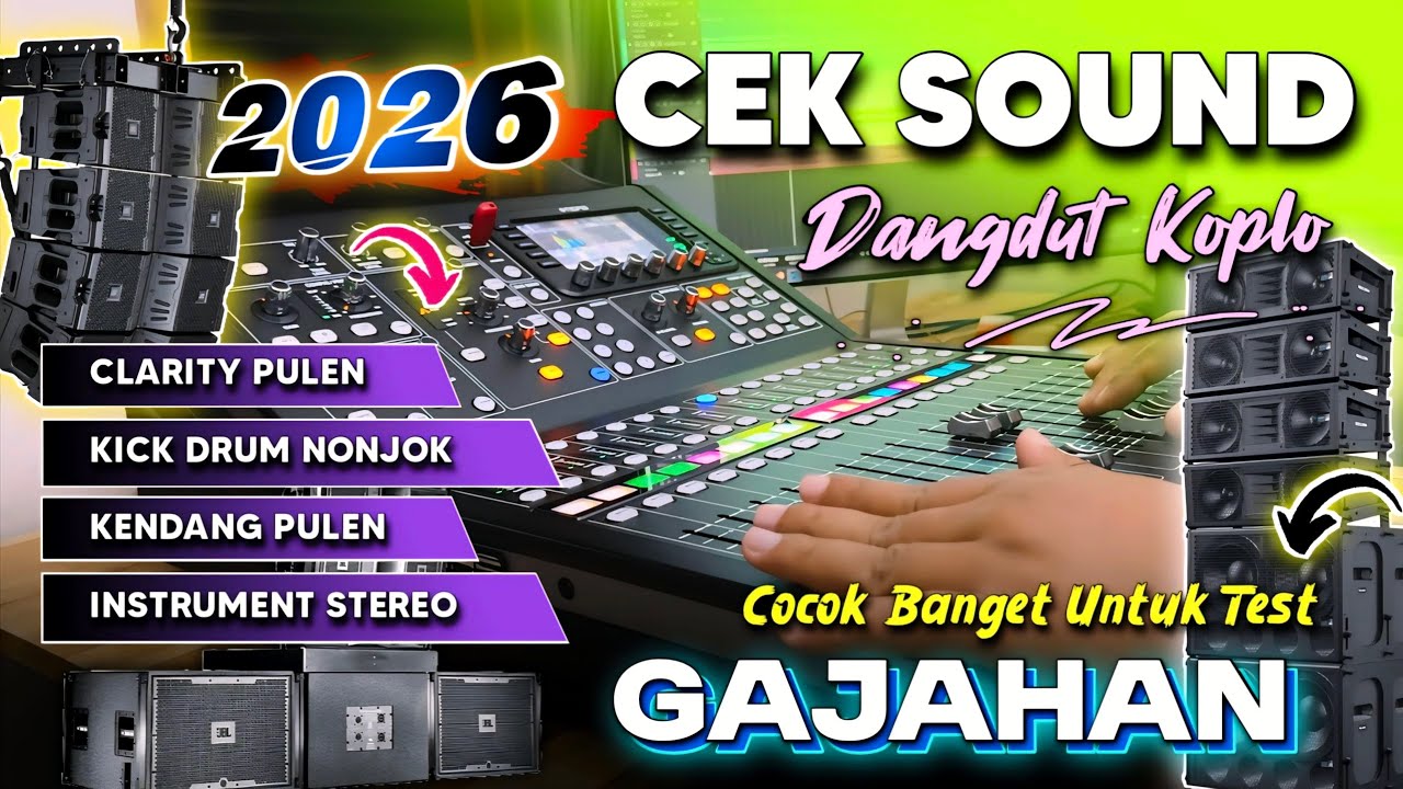CEK SOUND DANGDUT KOPLO BASS GLERR TERBARU 2026 | INSTRUMENT FULL STEREO DRUM KICK NENDANG
