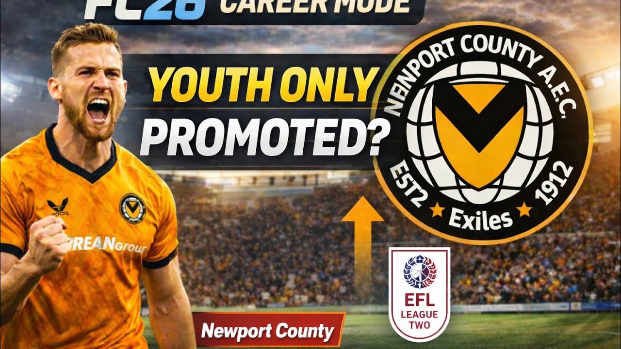 FC 26 Career Mode – Newport County Youth Only Rebuild | Can We Get Promoted? (Season 1)