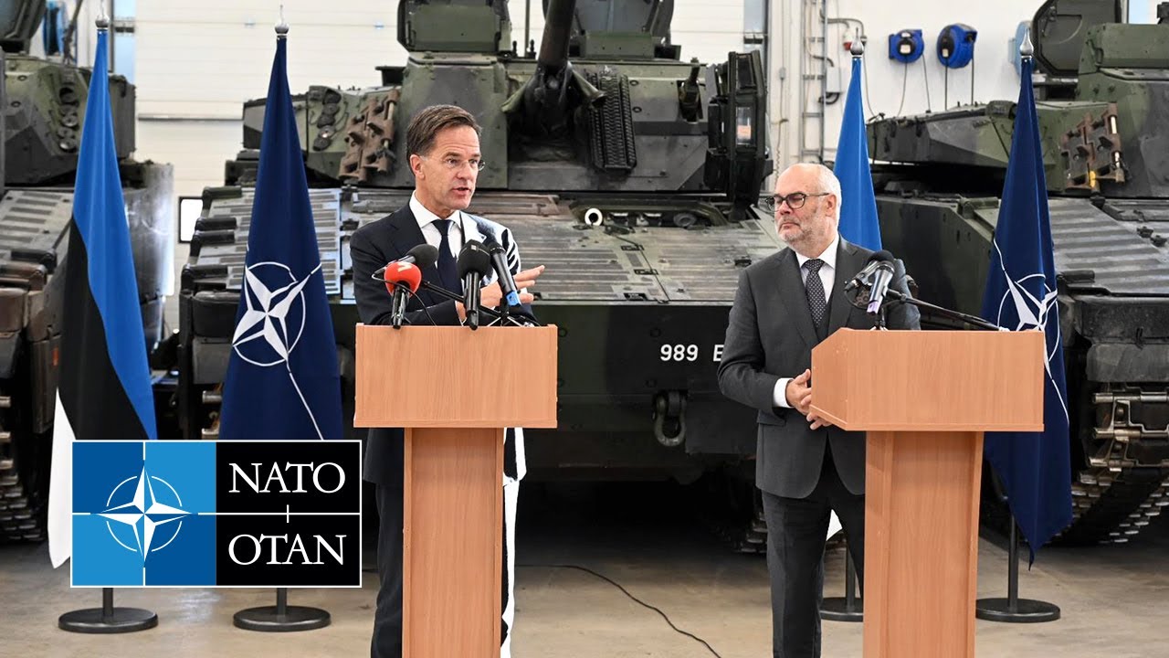 NATO Secretary General with the President of Estonia 🇪🇪, Alar Karis, at Tapa Army Base, 23 OCT 2024