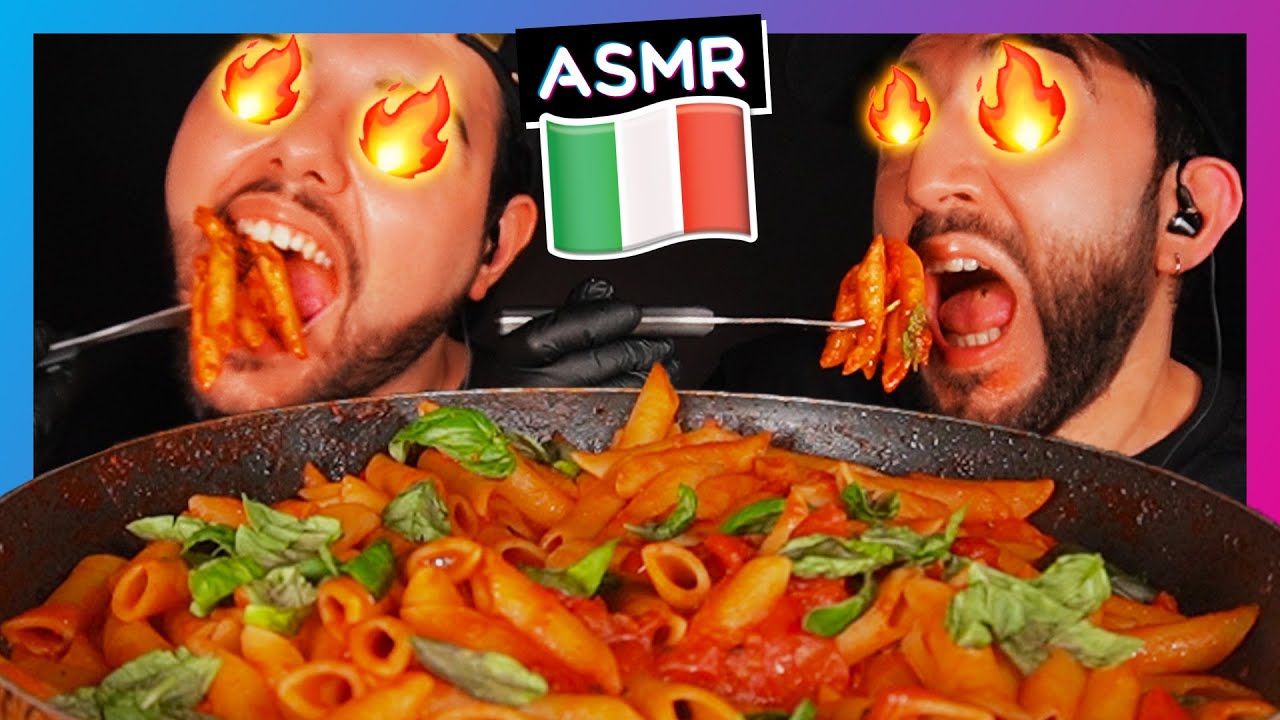 ASMR MUKBANG ITA SPICY PASTA ITALIAN FOOD ASMR | VIDEO ASMR CIBO | MUKBANG ASMR ITALIAN