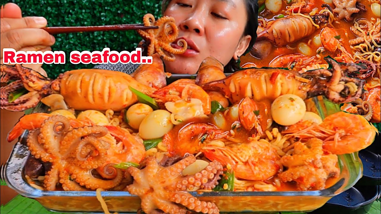 BIBIR KEBAS 🥵‼️RAMEN SEAFOOD PEDAS 🔥🥵