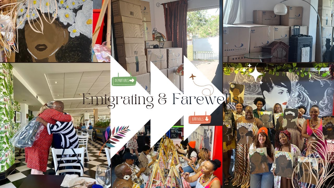 Emigrating Overseas | Farewells| Packing | South African  Authortube