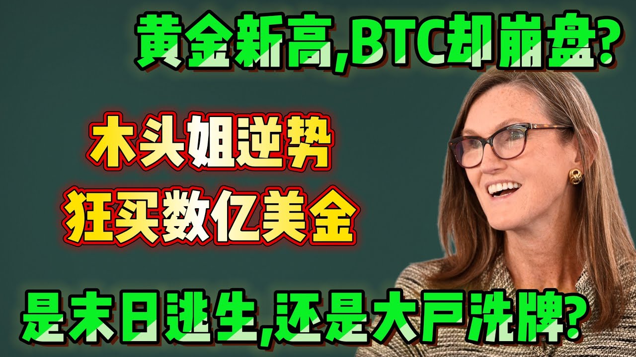 黄金新高BTC却崩盘？远古钱包集体苏醒：木头姐疯了还是你被收割了？揭秘比特币6万美金背后的系统级真相！#比特币 #木头姐 #黄金新高 #加密货币 #量子计算 #美股之石 #投资逻辑