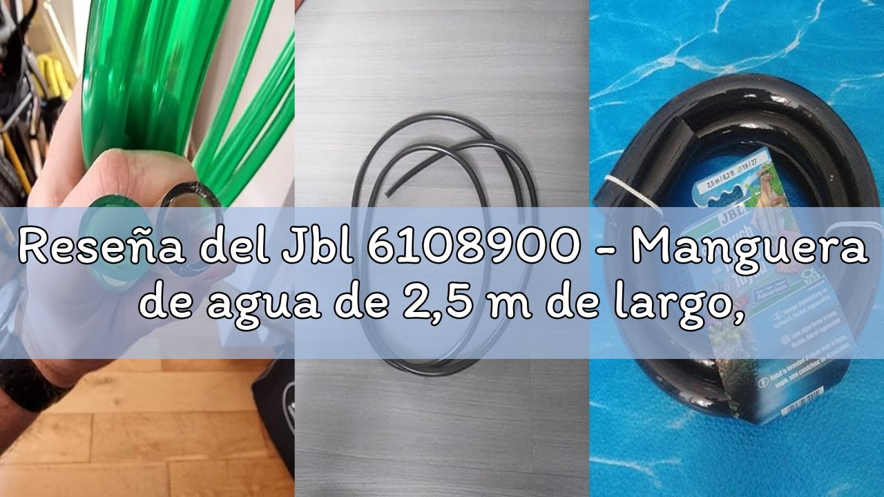 Reseña del Jbl 6108900 - Manguera de agua de 2,5 m de largo, 16/22 mm de diámetro, de color gris tub