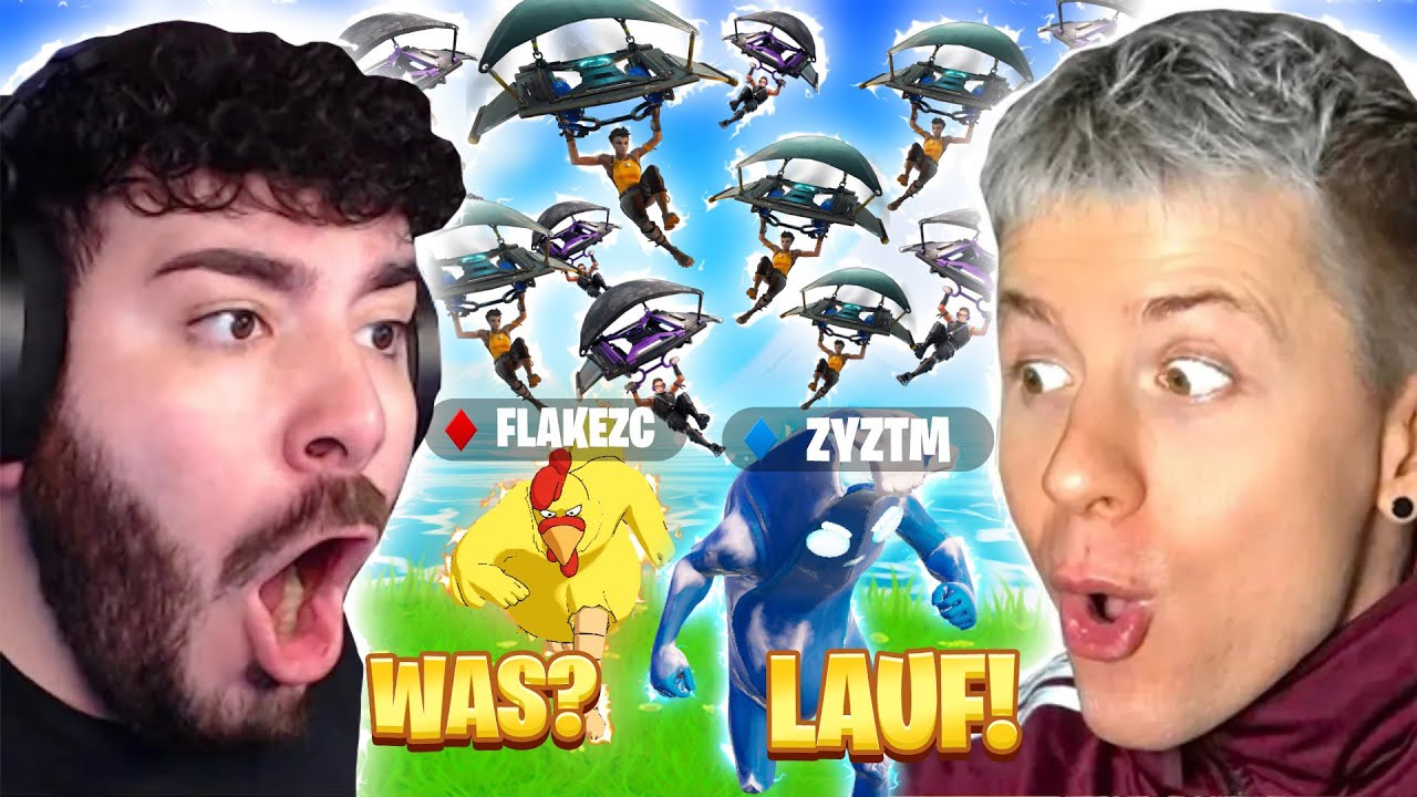 Flakezc und Zyztm GEGEN 100x ZUSCHAUER in FORTNITE ! 👑