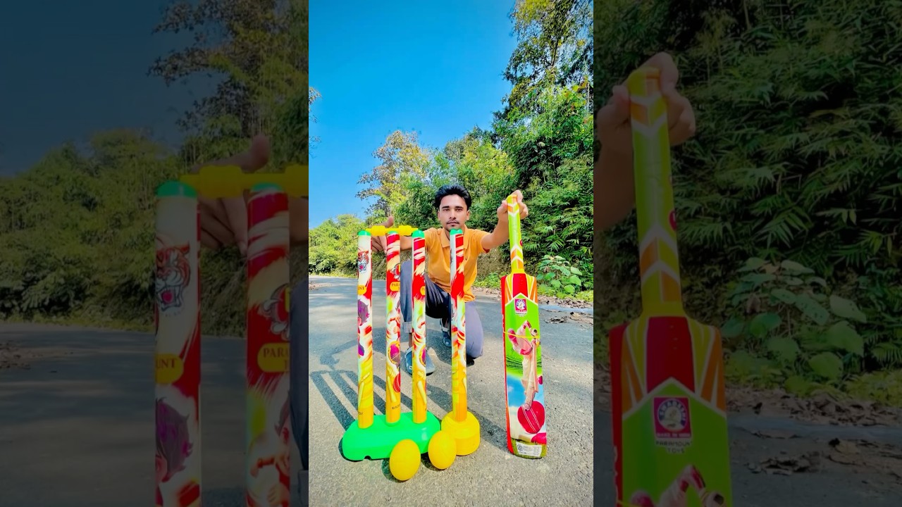 INDIAN CRICKET SET FOR OUTDOOR PLYING Unboxing 🏏🏏|| #batboll #cricketbat #cricket #batboll #rctoys