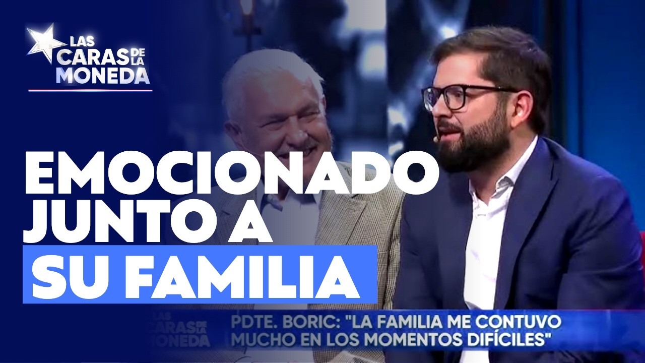 Presidente Gabriel Boric junto a sus hermanos y padres l Las Caras de la Moneda