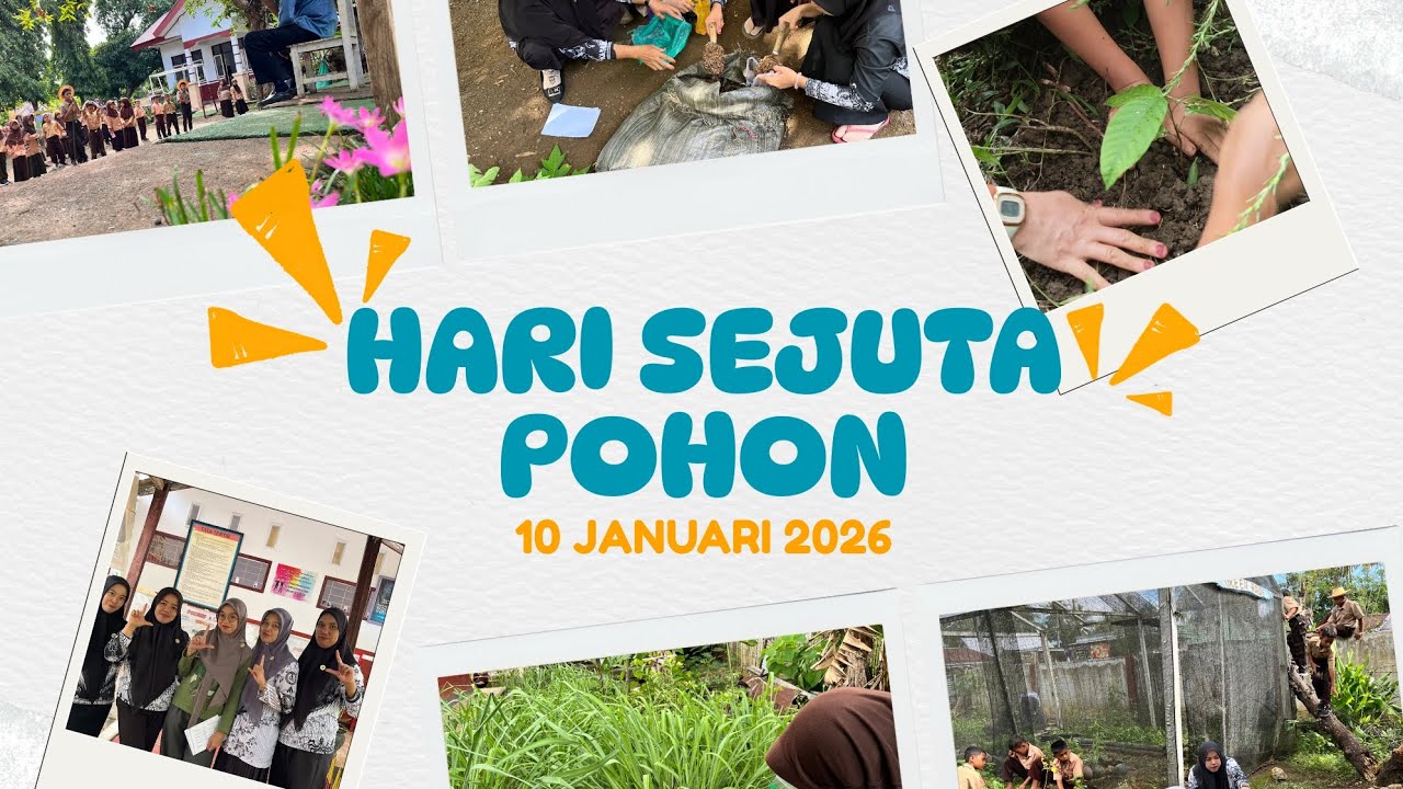 Gerakan Hijau Sekolah 🌿 Kegiatan Hari Sejuta Pohon SD INPRES 6/75 POLEONRO