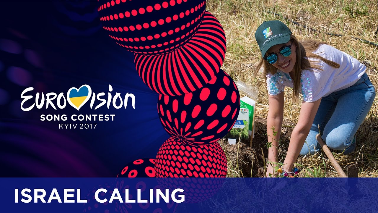 Contestants plant a tree in Israel
