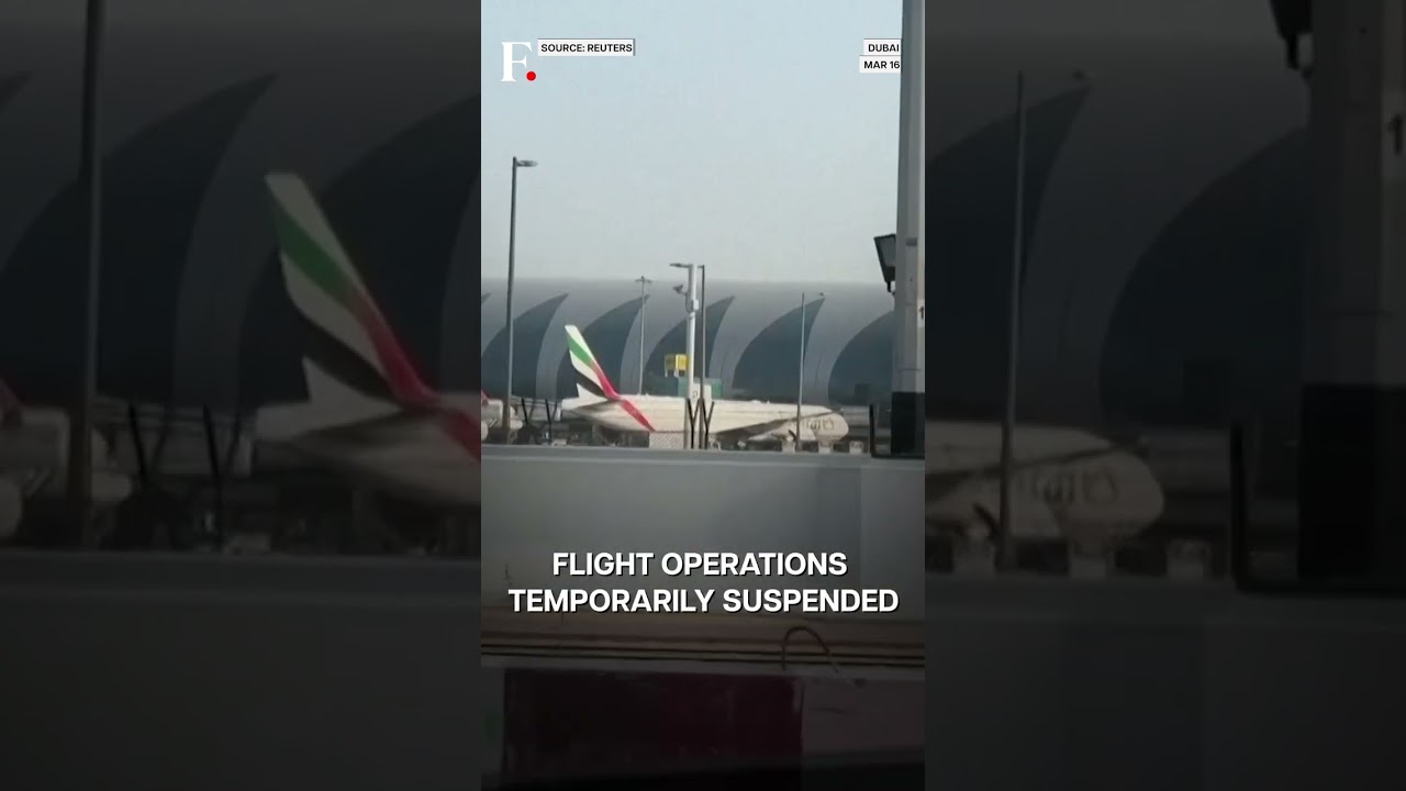 Watch: Fire & Smoke Rise Near Dubai Airport After Drone Strike | Subscribe to Firstpost | N18G