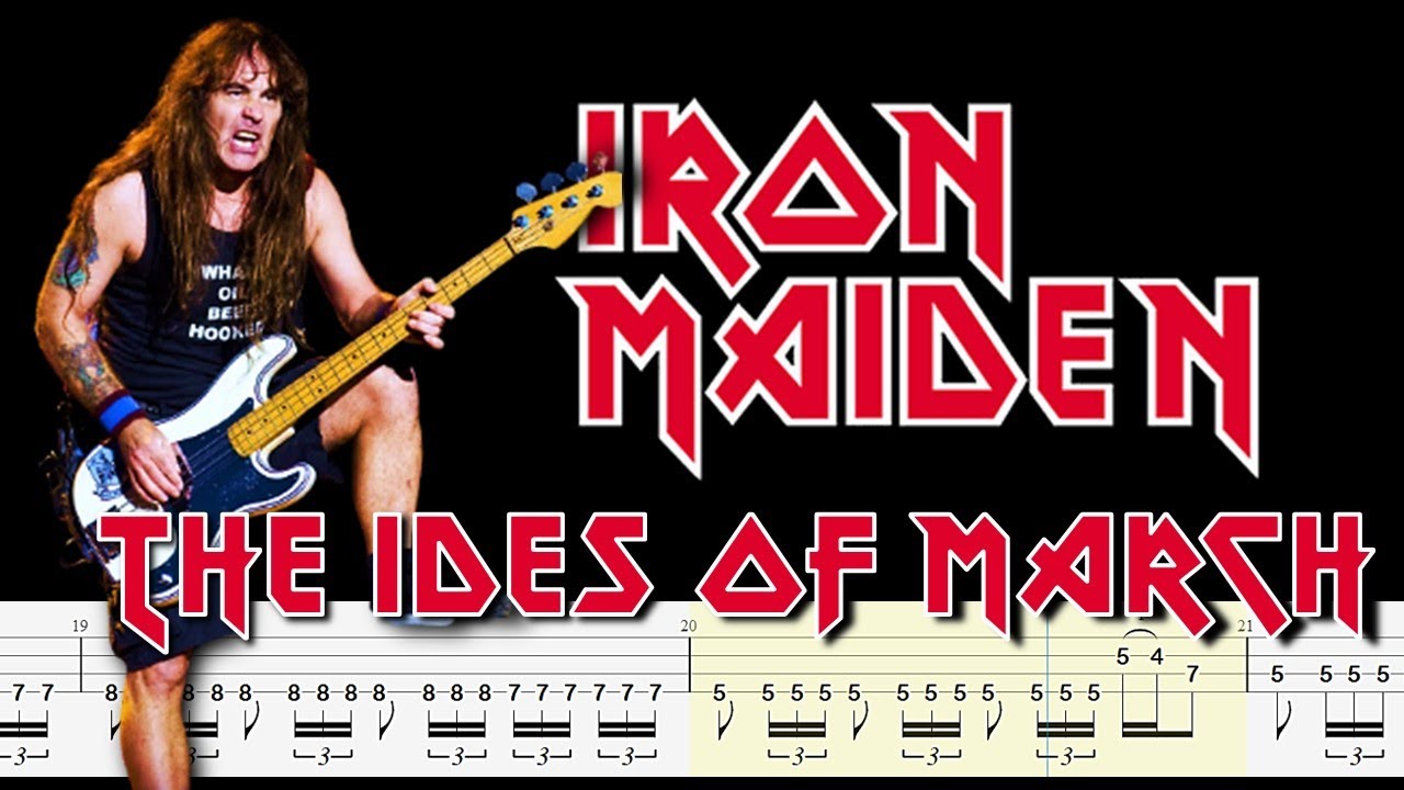 Iron Maiden - The Ides of March (Bass Tabs - Notation) By @ChamisBass  #chamisbass #ironmaiden