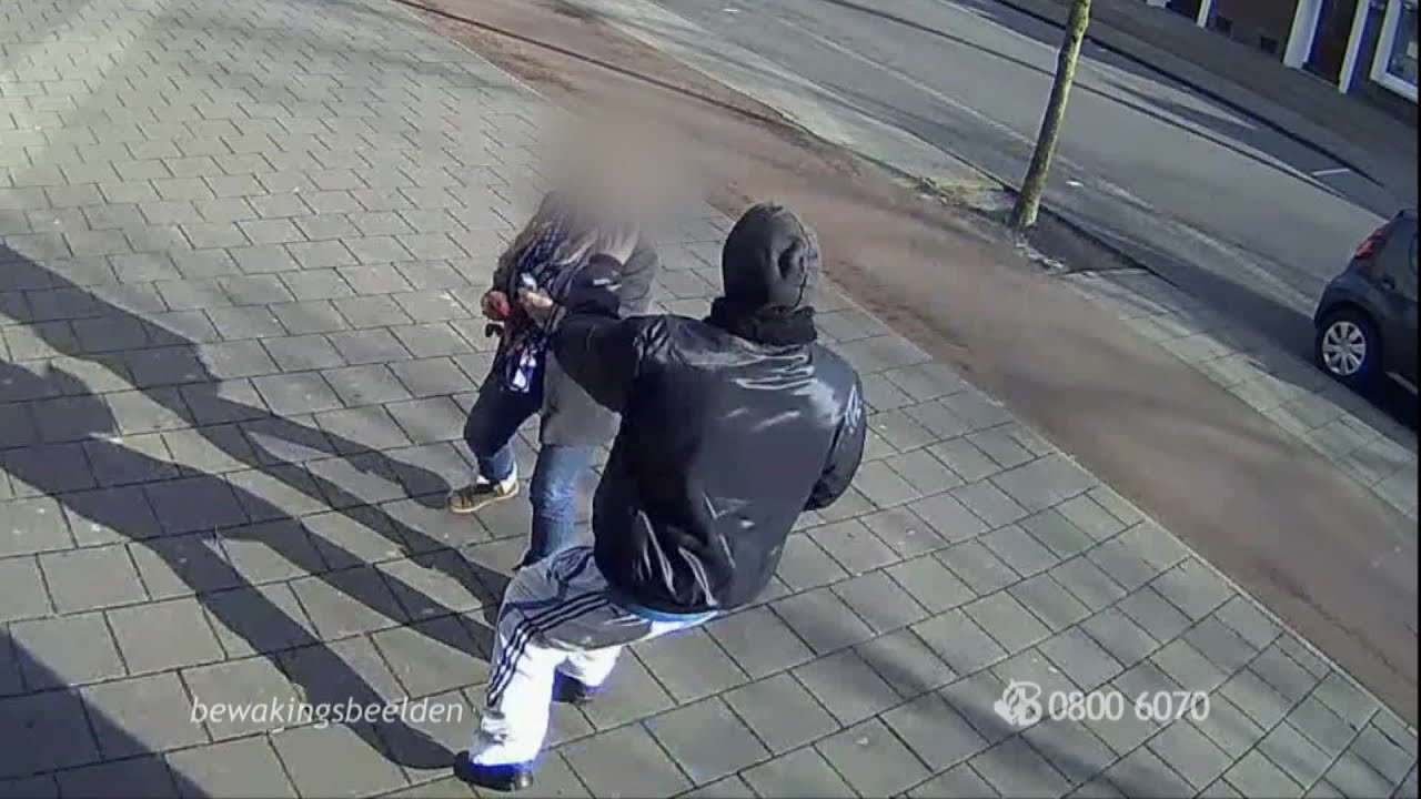 De poging tot straatroof in Eindhoven is vastgelegd op camerabeelden