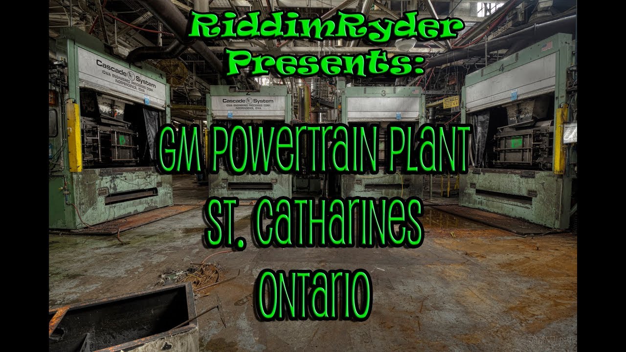 Eerie Photo Montage: Inside Abandoned GM Powertrain Plant St. Catharines Ontario