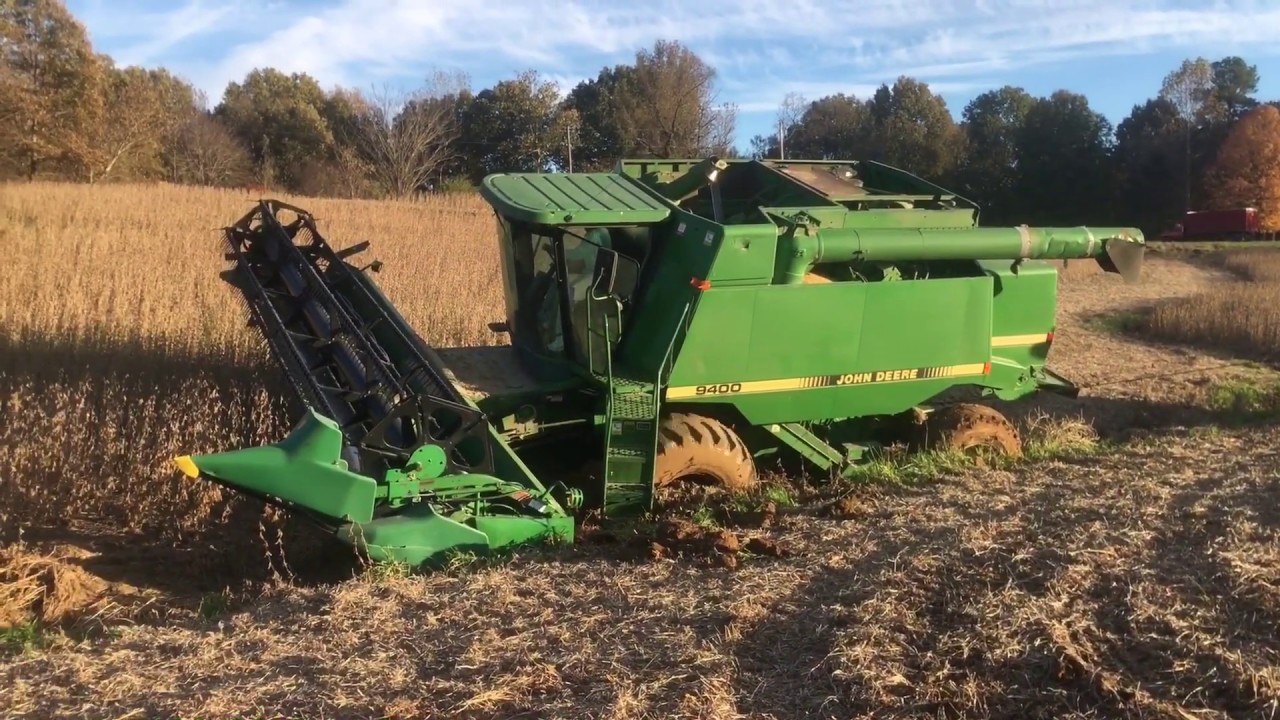 BURIED a 9400 John deere combine...