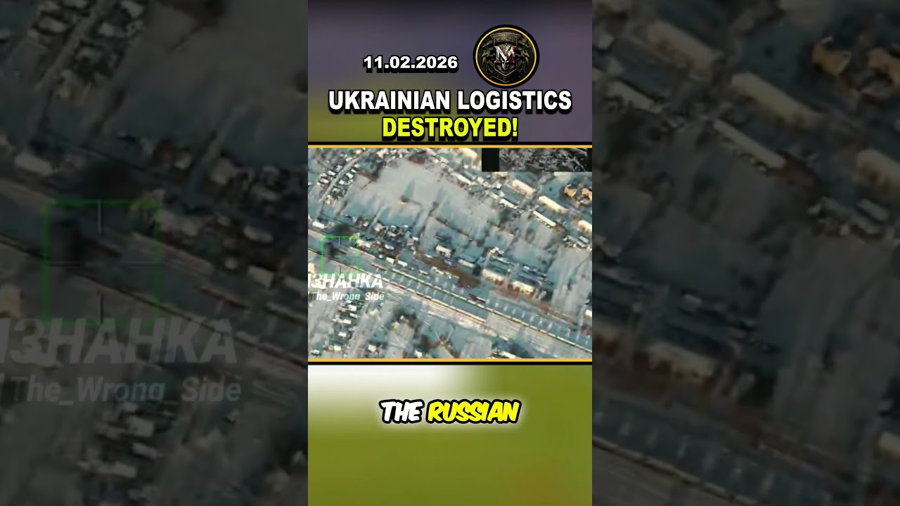 ⚠️ SUMY REGION: HUGE RUSSIAN STRIKE DESTROYS UKRAINIAN LOGISTICS #shorts #ukraine #russia