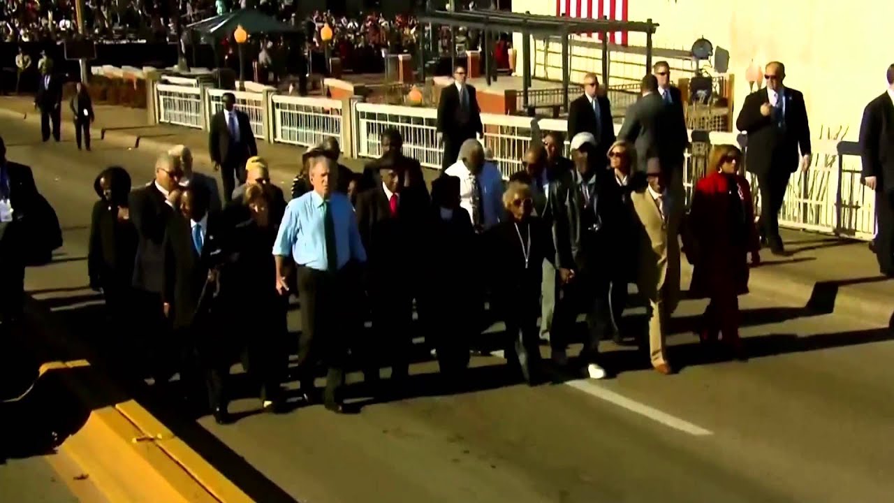 Obama leads Selma 50th anniversary march