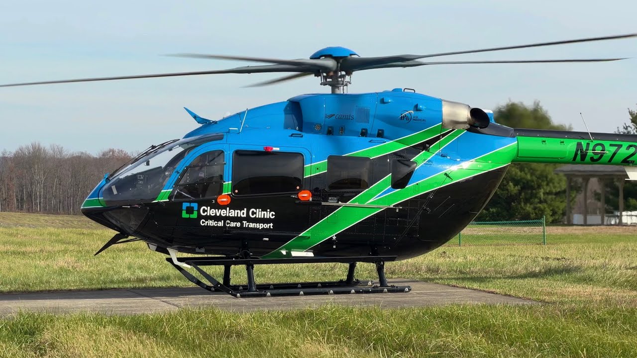 (4K) Airbus H145 Startup & Takeoff