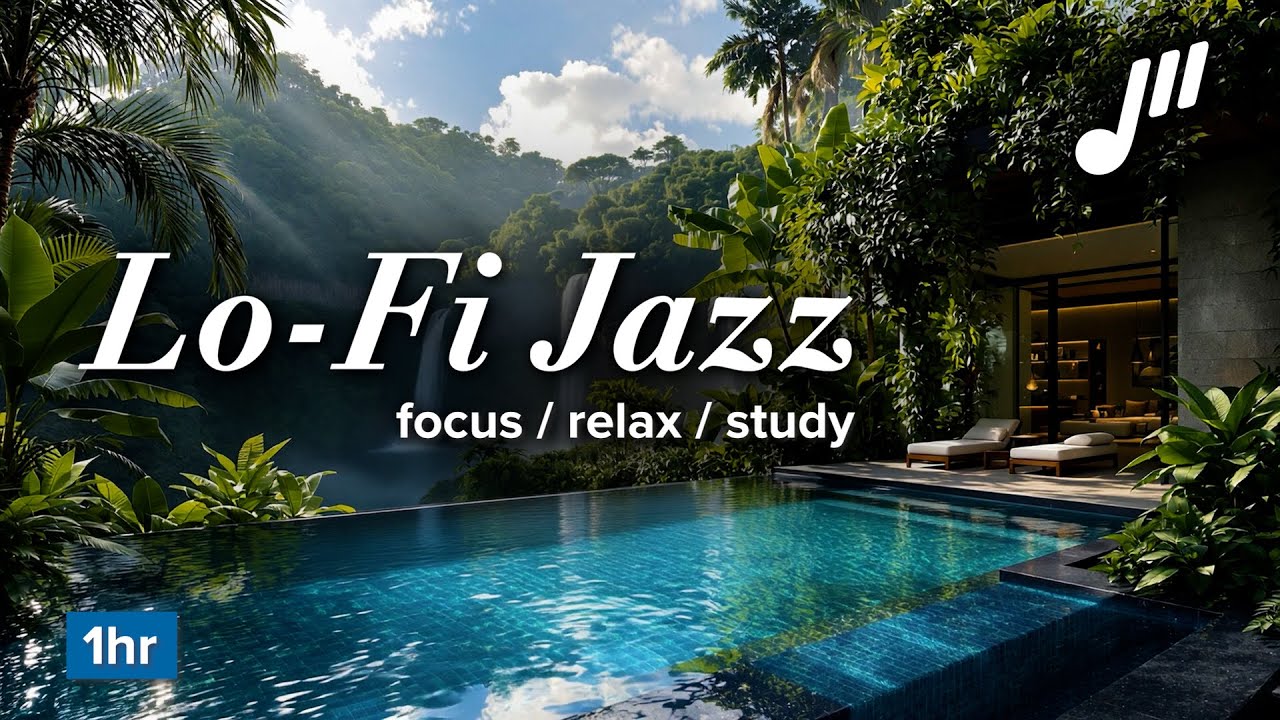 1-Hour Sunlit Lagoon Vibes for Study / Work / Sleep 🌊☀️ [lofi jazz] - lljr Vol. 2 Mix