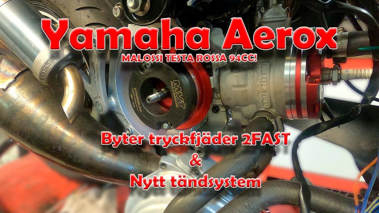 YAMAHA BRUKSHYPER AEROX | DEL 35 | BYTER TILL 2FAST TRYCKFJÄDER OCH BYTER TÄNDSYSTEM