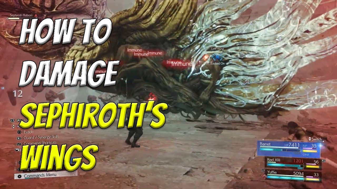 How to Damage Sephiroth's Wings and Take out the Barrier | Final Fantasy 7 Rebirth