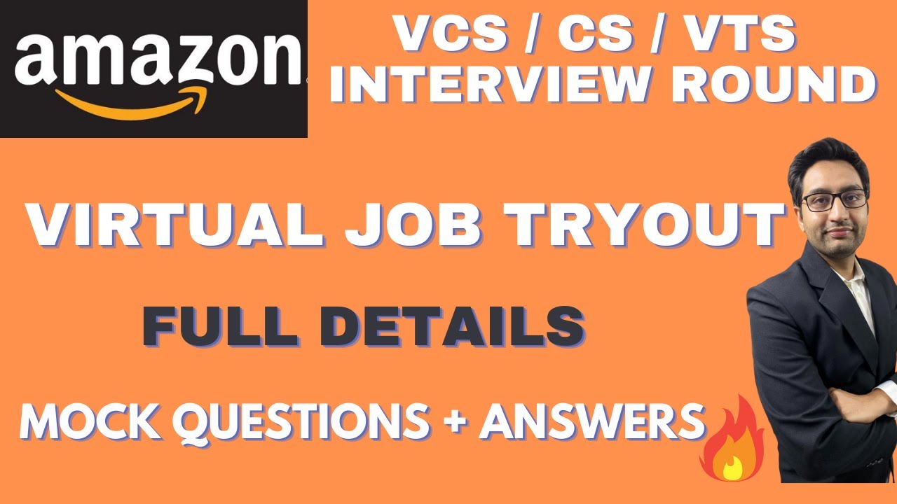 Virtual Job Tryout Amazon |  Amazon Virtual Job Tryout Assessment | VCS | CS | VTS