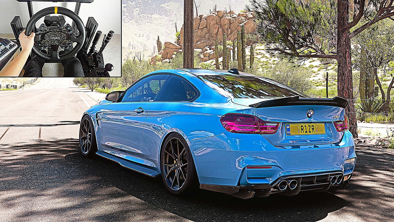 BMW M4 F82 - Forza Horizon 5 | Steering Wheel Gameplay
