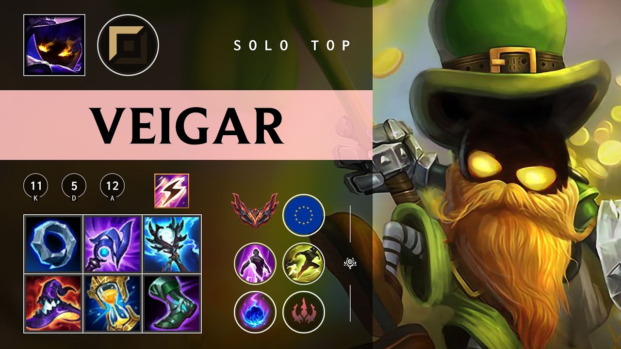 Veigar Top vs Warwick - EUW Grandmaster Patch 26.04