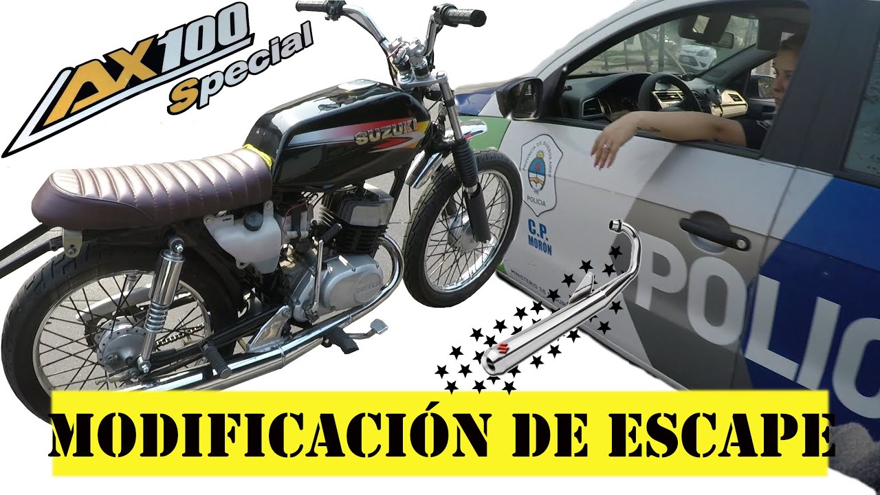 Suzuki ax100 escape modificado. Motovlog Argentina. Ax100. #4