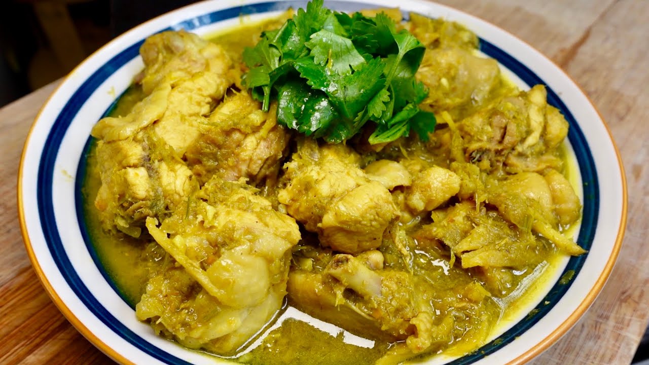 娘惹黄姜香茅鸡🐔香气十足，开胃下饭，营养又健康👍🏻❤️Nyonya turmeric  chicken 🐔 full of aroma, appetizer meal, nutritious