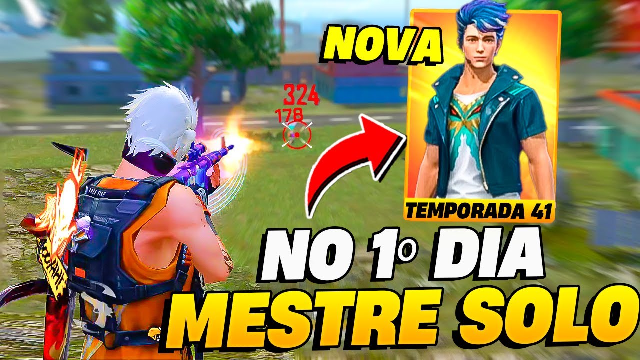 MESTRE NO PRIMEIRO DIA DA NOVA TEMPORADA 41! COMO PEGAR MAIS RÁPIDO E FÁCIL NO FREE FIRE