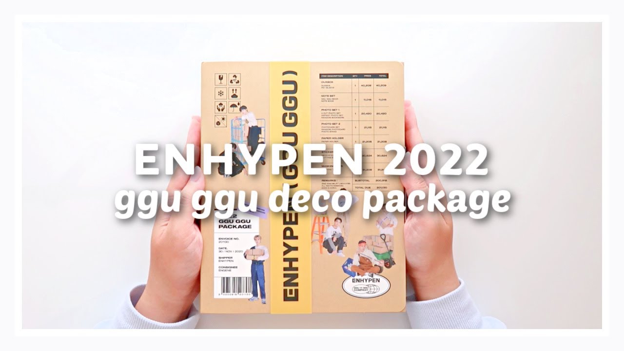 UNBOXING ENHYPEN 2022 GGU GGU DECO PACKAGE ★ lots of photocards, stationery, and more!