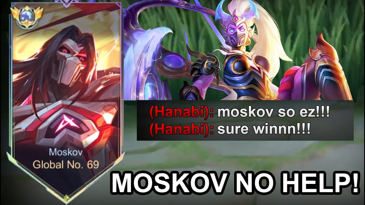 TOP GLOBAL MOSKOV! HOW TO DESTROY META HANABI IN SOLO RANKED GAME! SECRET BUILD AND STRATEGY REVEAL!
