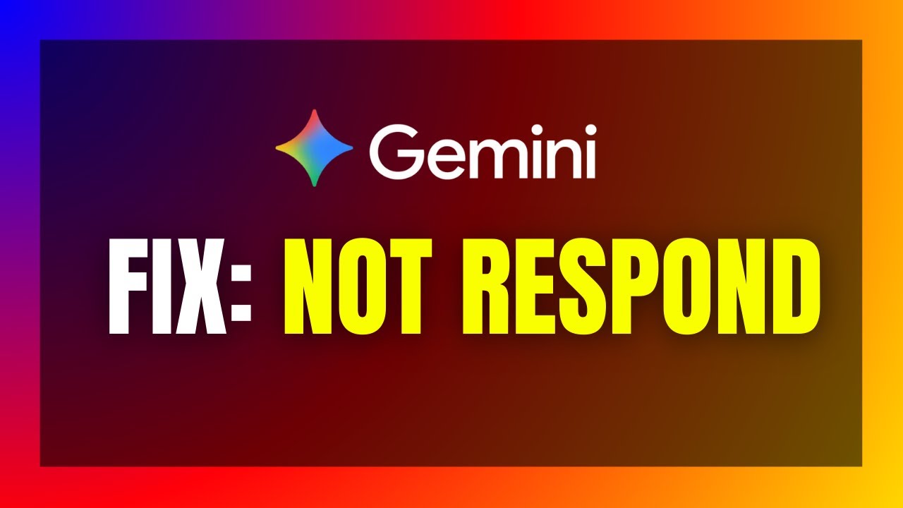 Gemini DOES NOT RESPOND? 🛑 FIX Frozen Chat & Message Failed Error