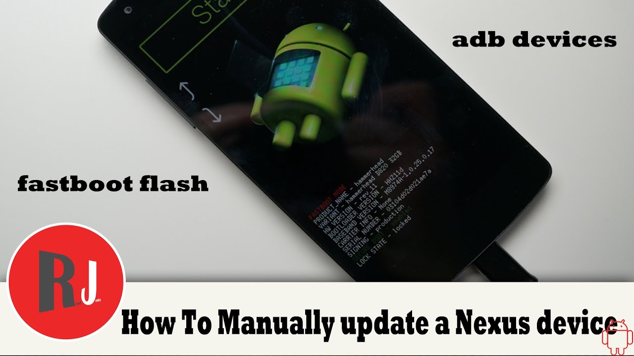 How to Manually update any Nexus device firmware with fastboot